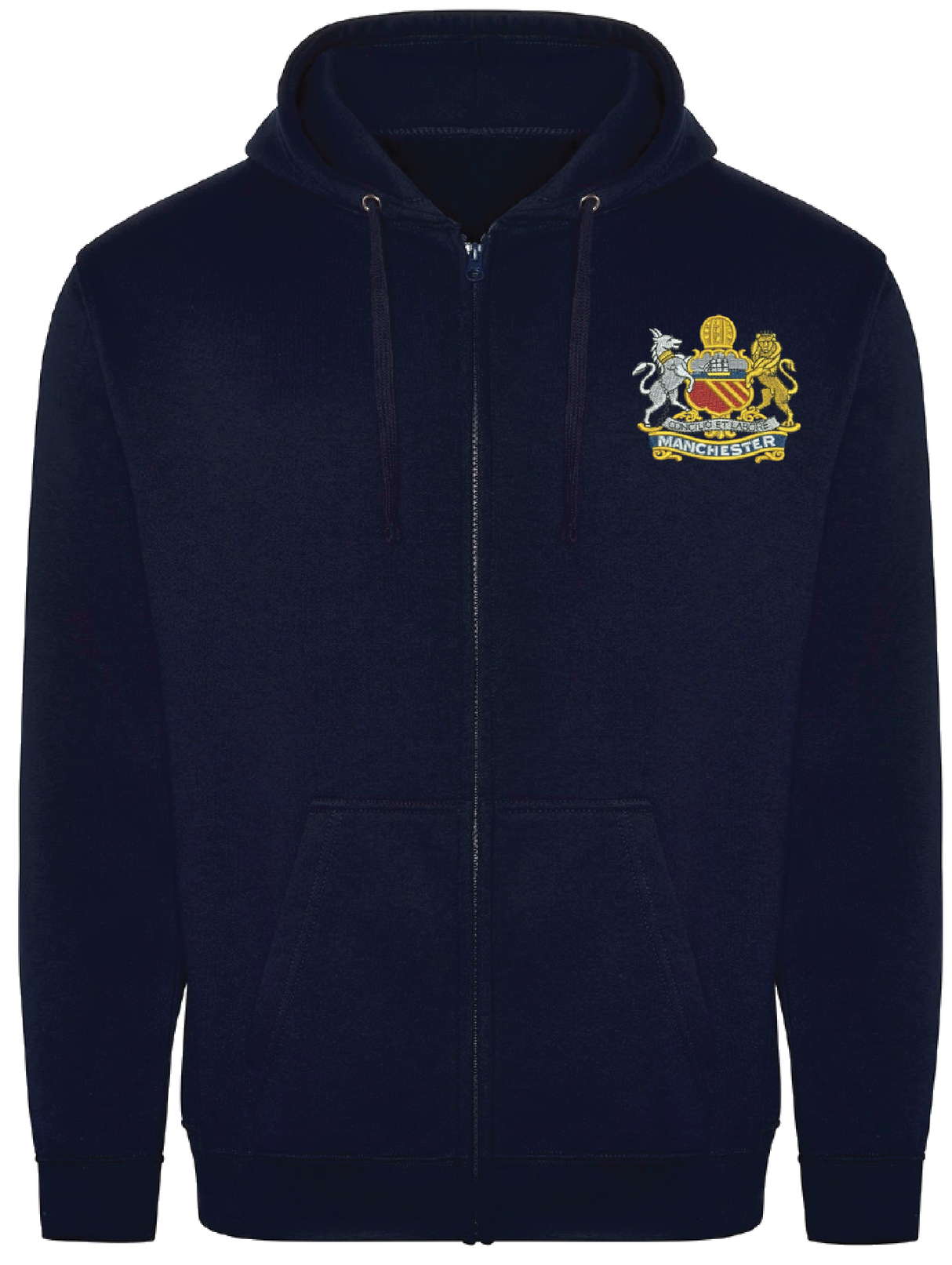 Manchester Regiment Zipped Hoodie