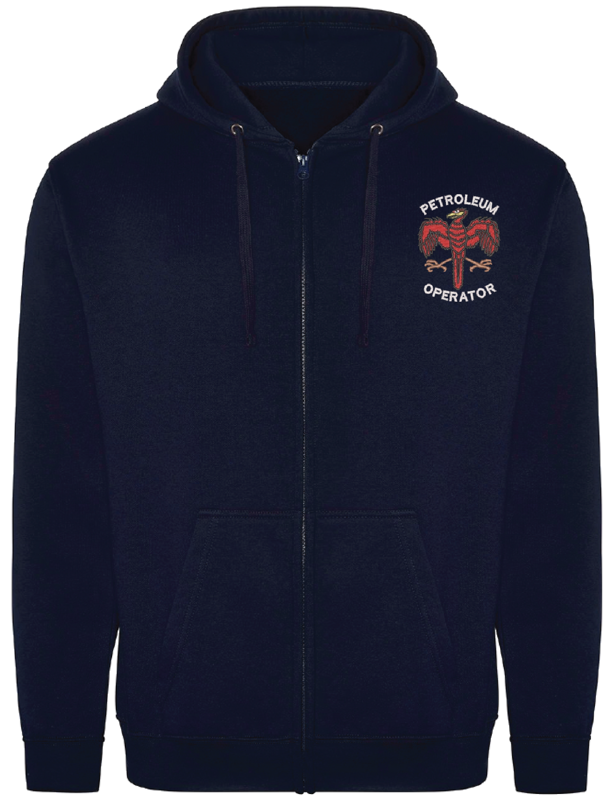 Petroleum Operator Zipped Hoodie