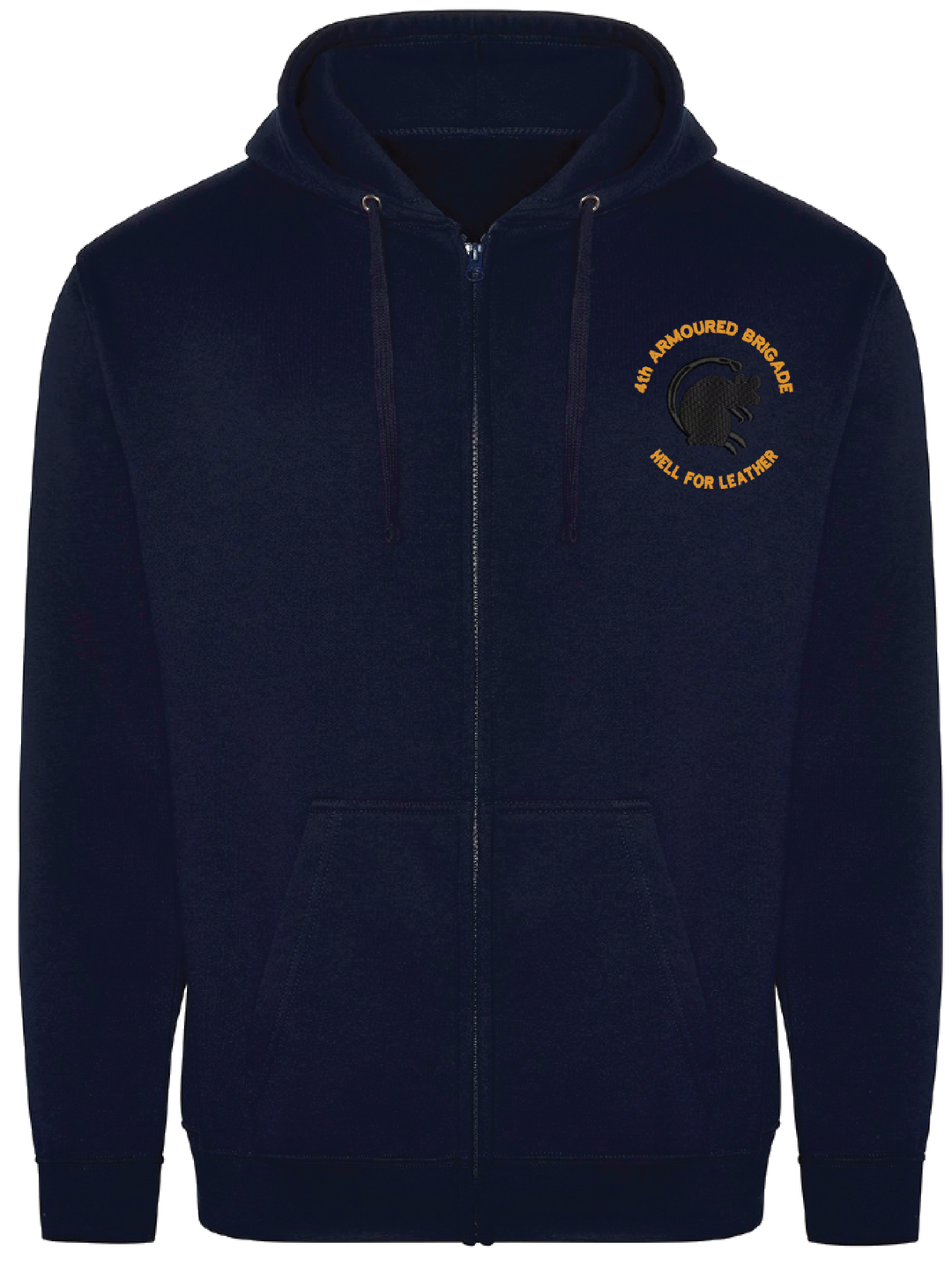 4th Armoured Brigade Zipped Hoodie