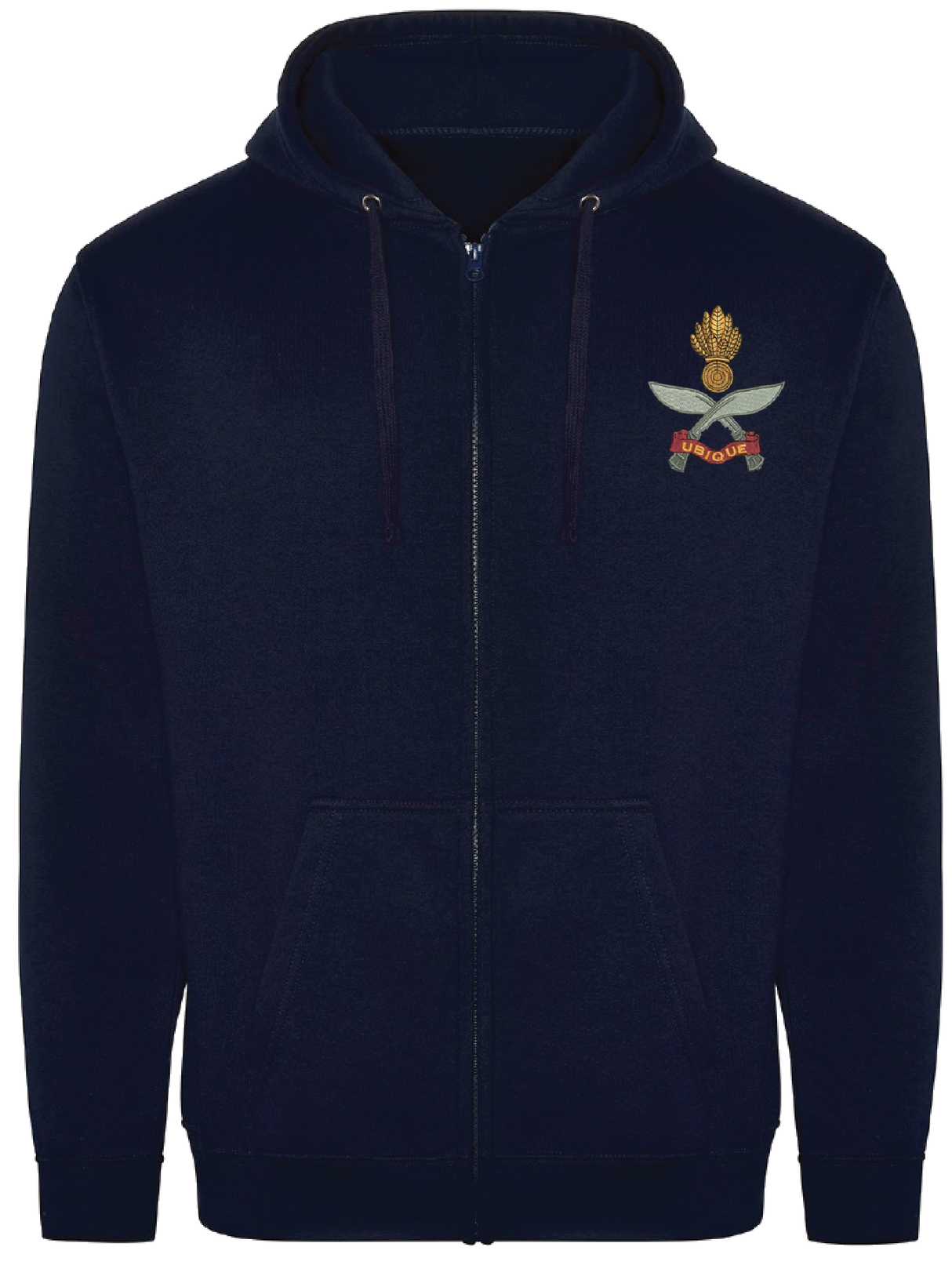 Queens Gurkha Engineers Zipped Hoodie