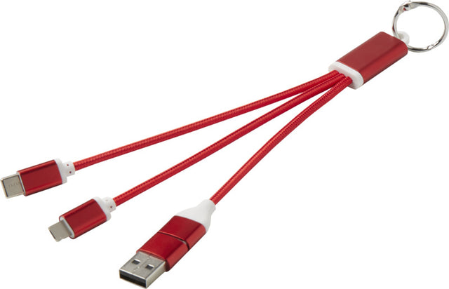 4 in 1 Charging Cable Keyring