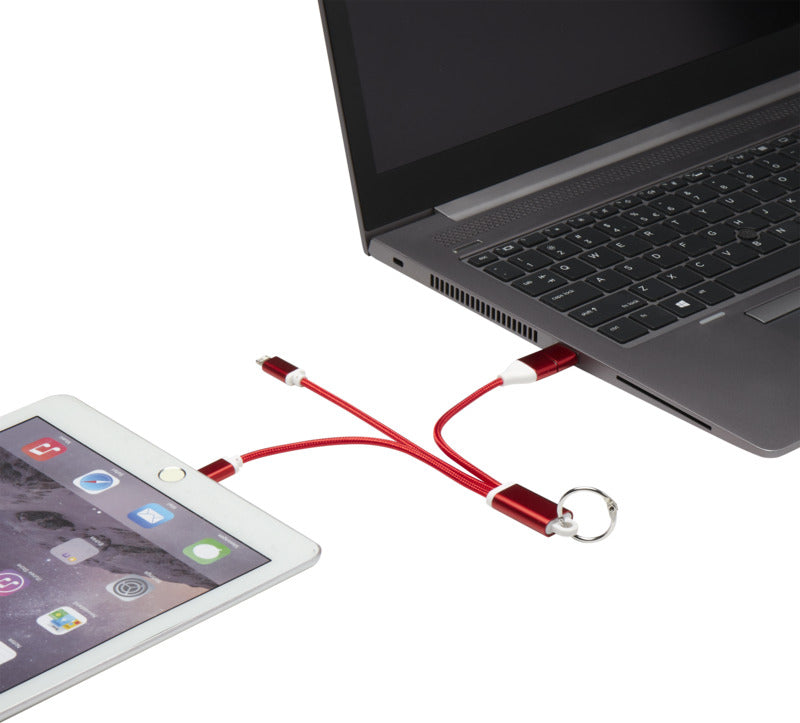 4 in 1 Charging Cable Keyring