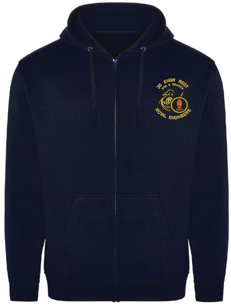 35 Engr Regt EOD Search Zipped Hoodie