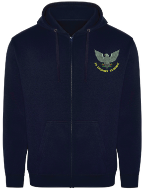 39 Engr Regt Zipped Hoodie