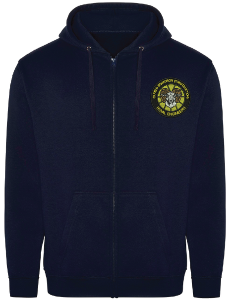 53 Fd Sqn Construction Zipped Hoodie