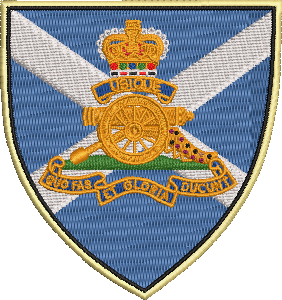 19 Royal Artillery Embroidered Badge