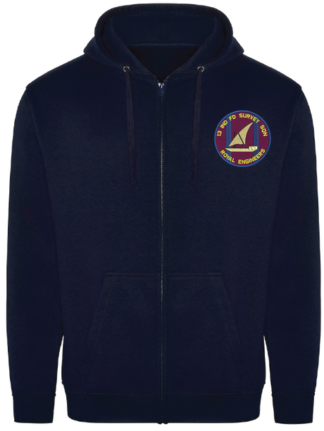 13 Ind Fd Survey Sqn Zipped Hoodie