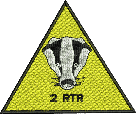 2 RTR Badger Embroidered Badge