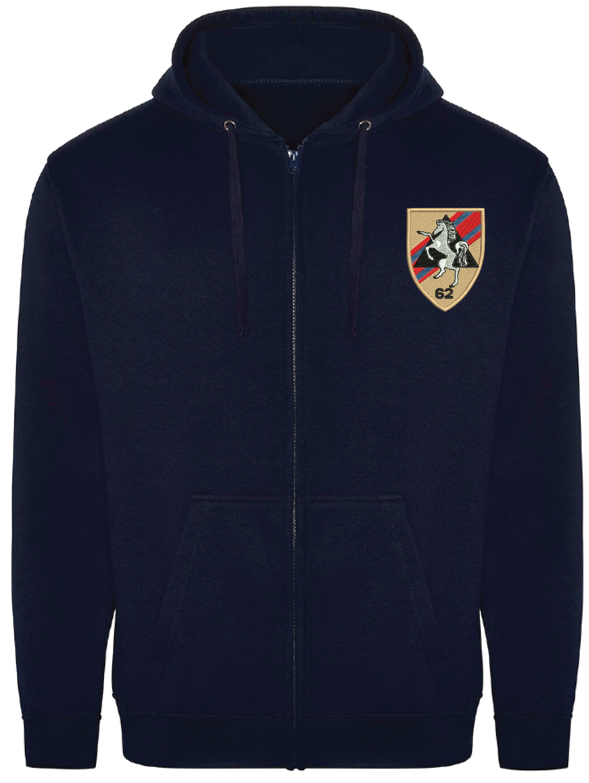 62 Fd Sp Sqn Zipped Hoodie