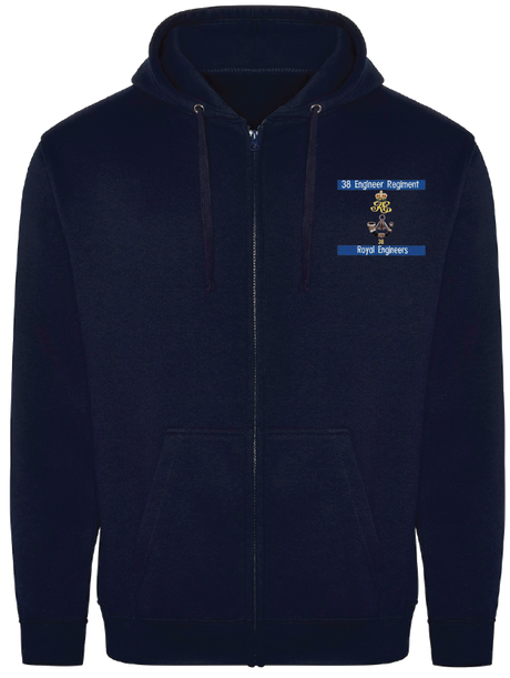 38 Engr Regt Zipped Hoodie
