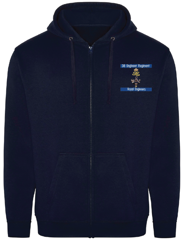 38 Engr Regt Zipped Hoodie