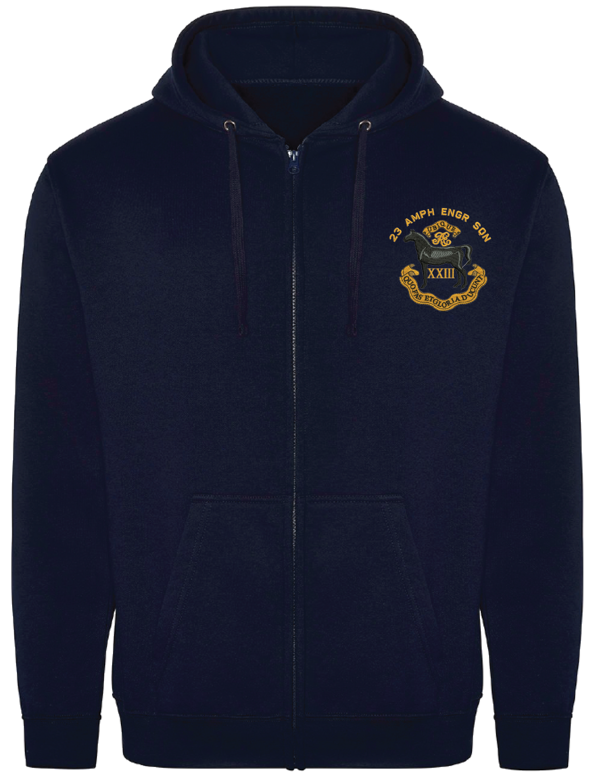 23 Amphibious Engr Sqn Zipped Hoodie