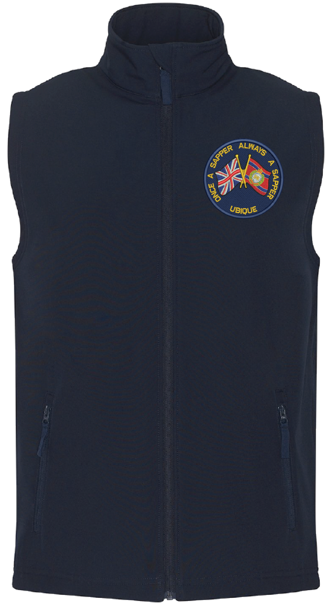 Once A Sapper RE Union Jack Gilet