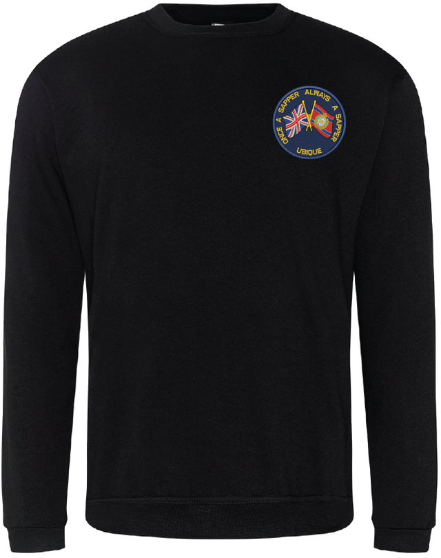 Once A Sapper RE Union Jack Sweatshirt