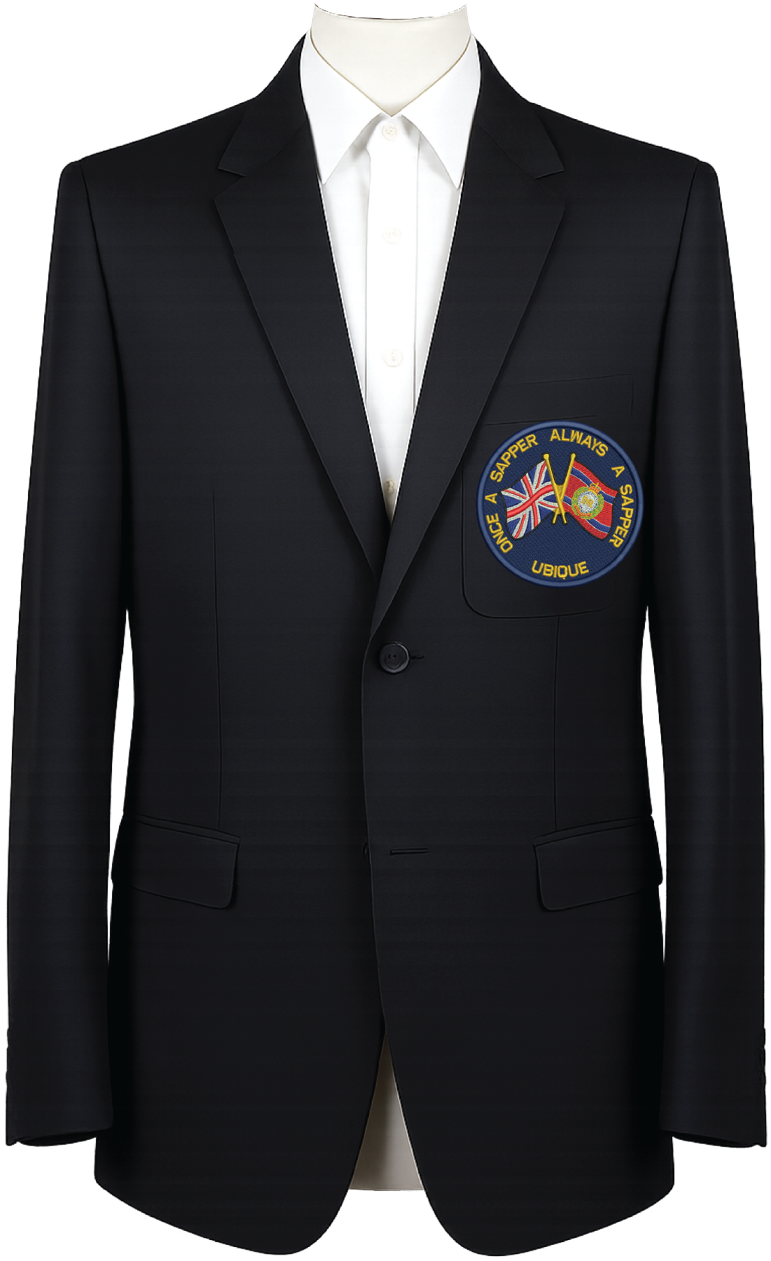 Once A Sapper RE Union Jack Blazer