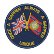 Once A Sapper RE Union Jack Patch