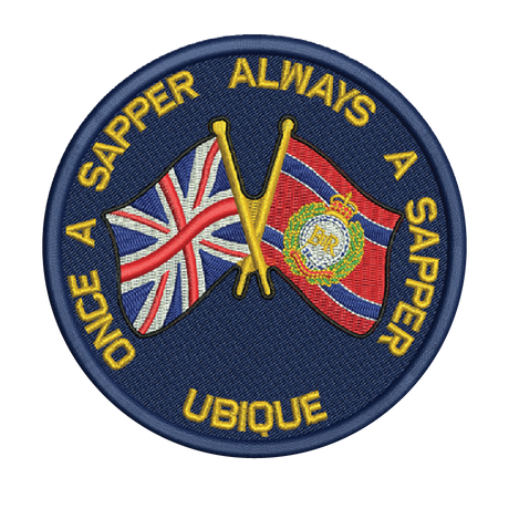 Once A Sapper RE Union Jack Patch