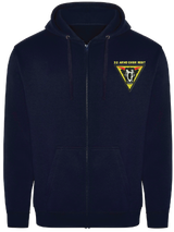 32 Armd Engr Regt Zipped Hoodie