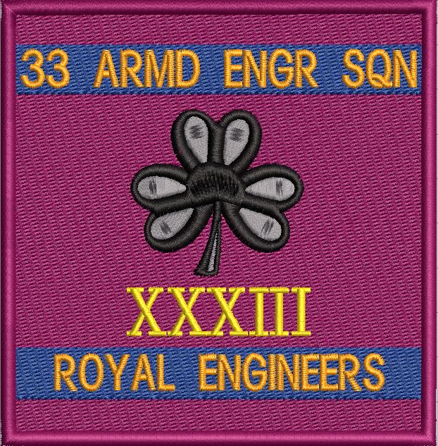 33 ARMD ENGINEER SQUADRON PATCH