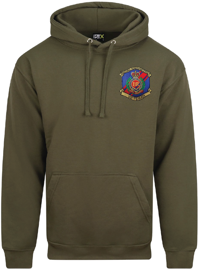 RE Veteran Embroidered Badge Hoodie