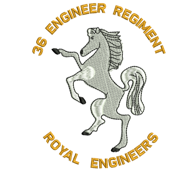 36 Engr Regt Embroidered T-Shirt