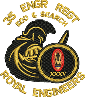 35 Engr Regt EOD &amp; SEARCH Embroidered Polo Shirt