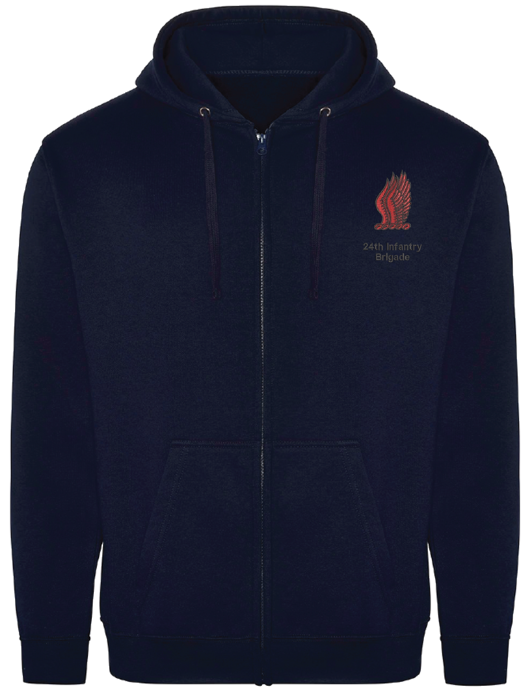 24th Infantry Brigade Zipped Hoodie