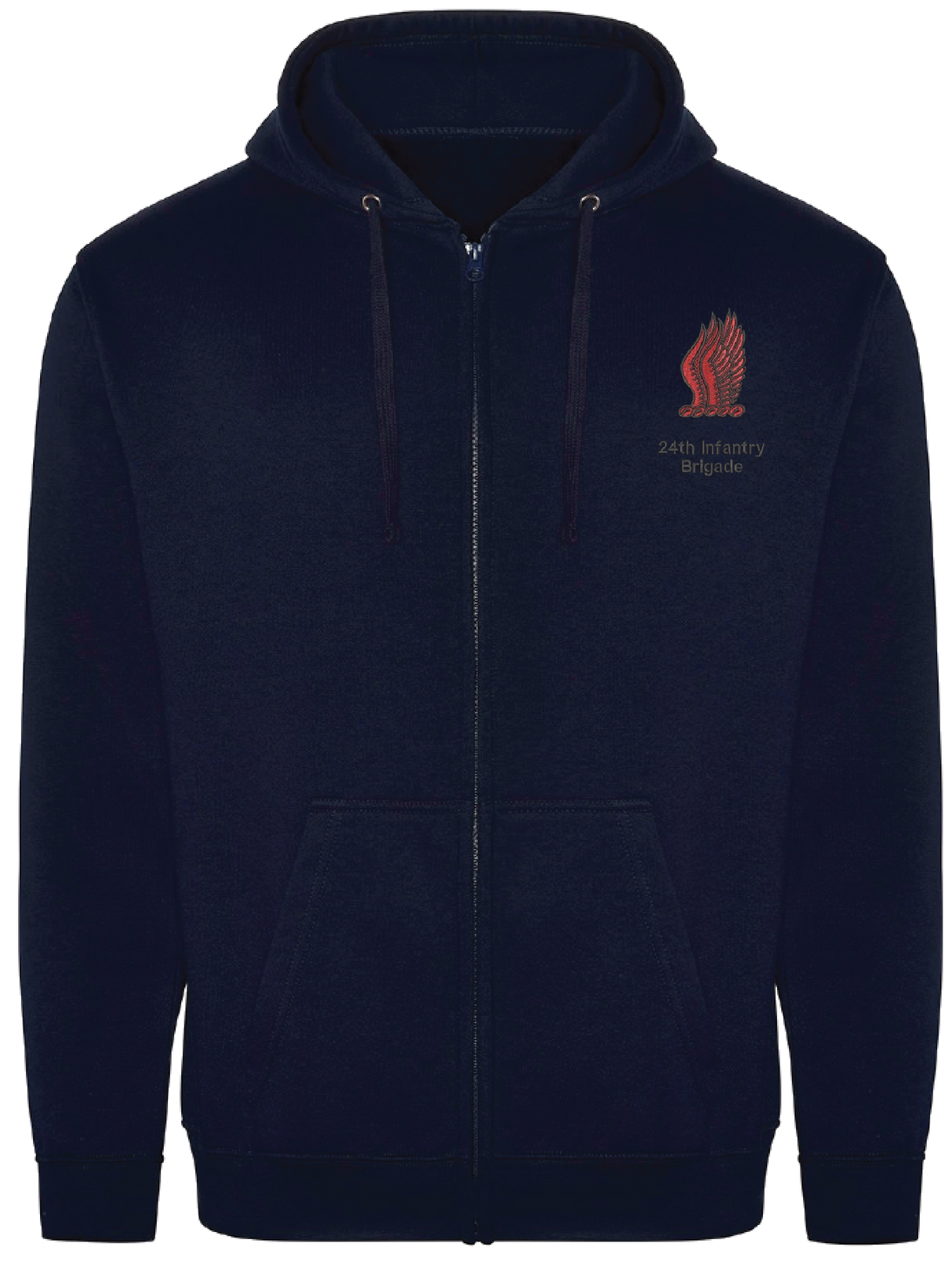24th Infantry Brigade Zipped Hoodie