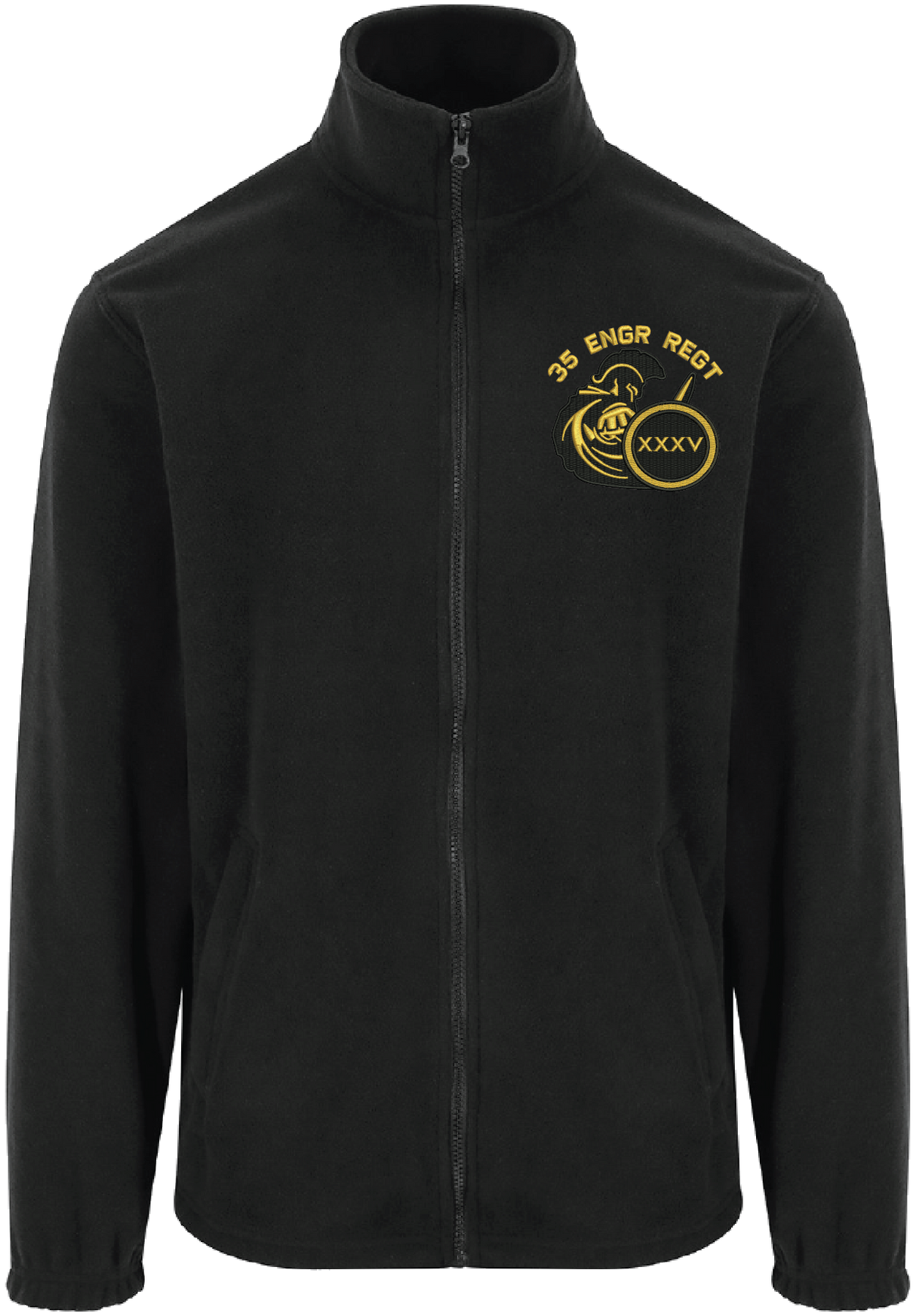 35 Engr Regt Zipped Fleece