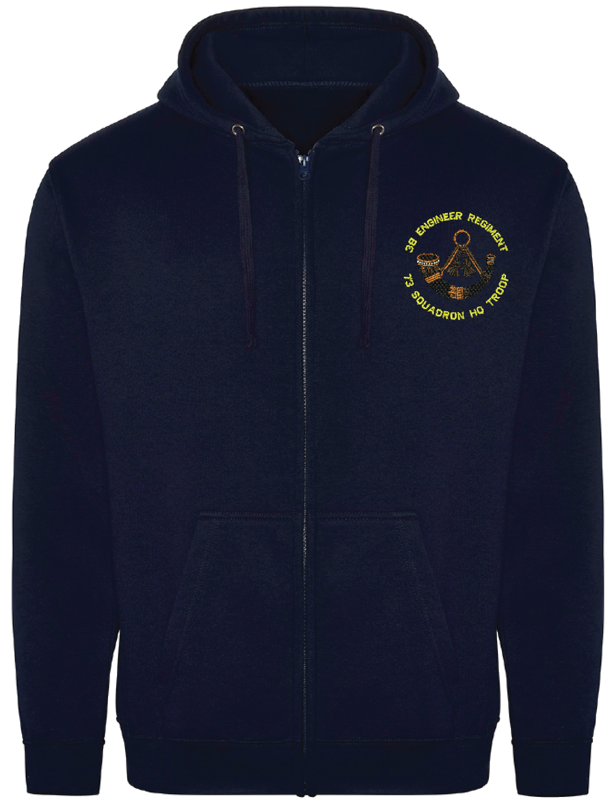 38 Engr Rgt 73 Sqn HQ Troop Zipped Hoodie