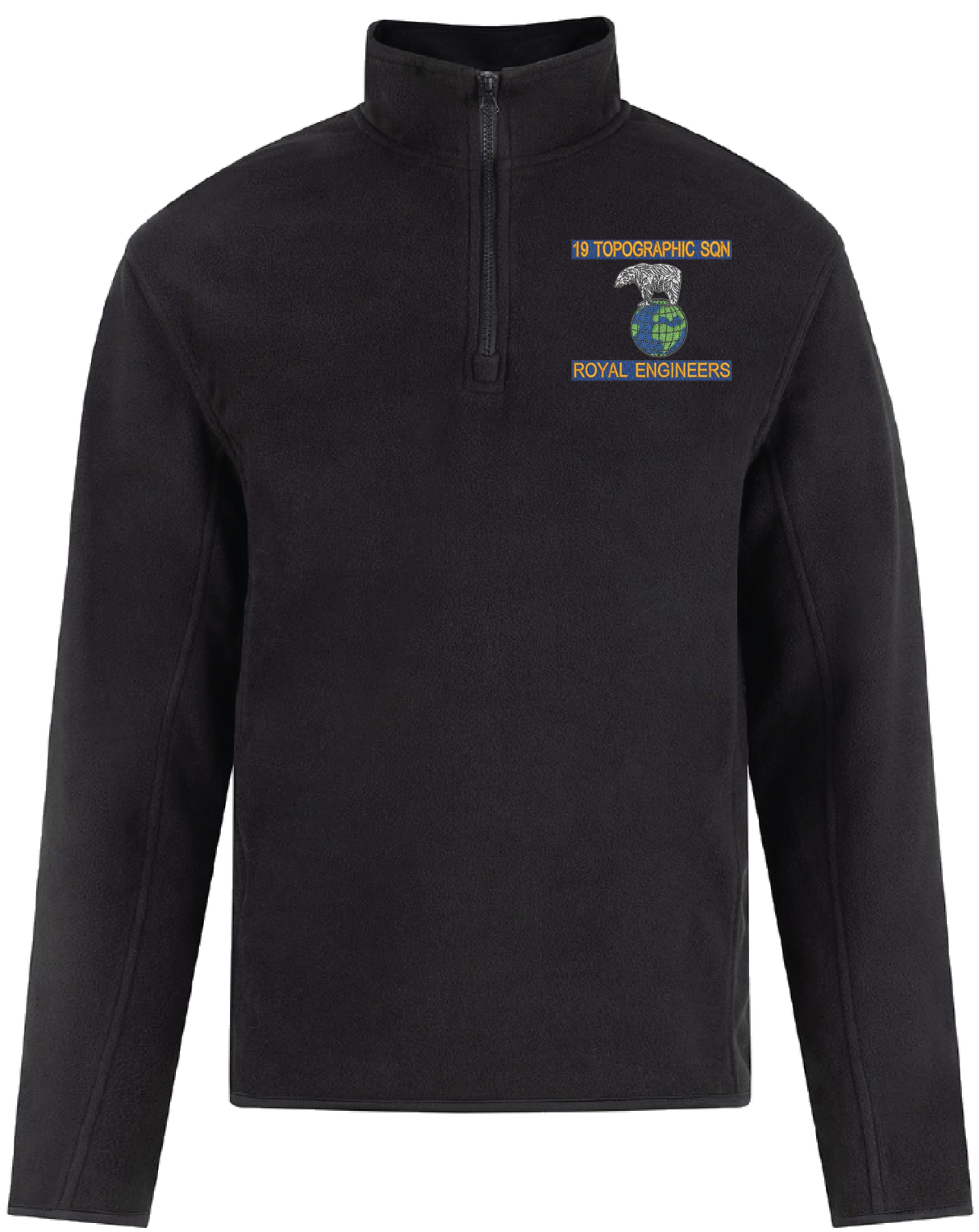 19 Topographic Sqn Quarter Zip Fleece