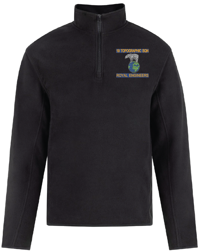 19 Topographic Sqn Quarter Zip Fleece