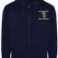 19 Topographic Sqn Zipped Hoodie