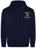 19 Topographic Sqn Zipped Hoodie