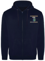 19 Topographic Sqn Zipped Hoodie