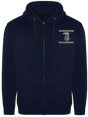 19 Topographic Sqn Zipped Hoodie