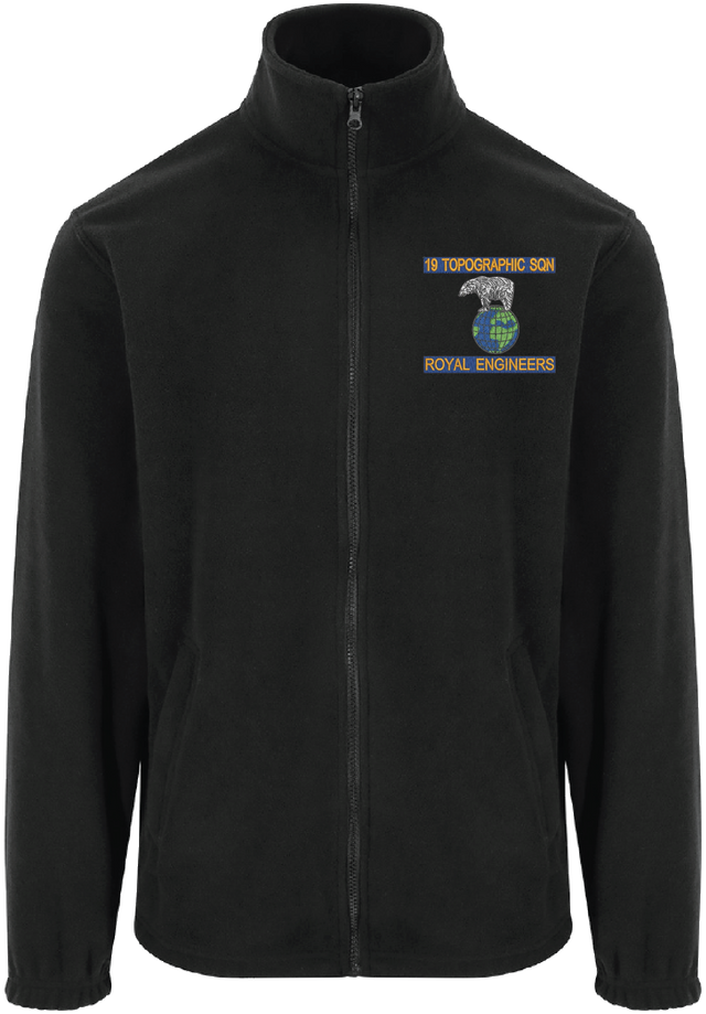 19 Topographic Sqn Zipped Fleece