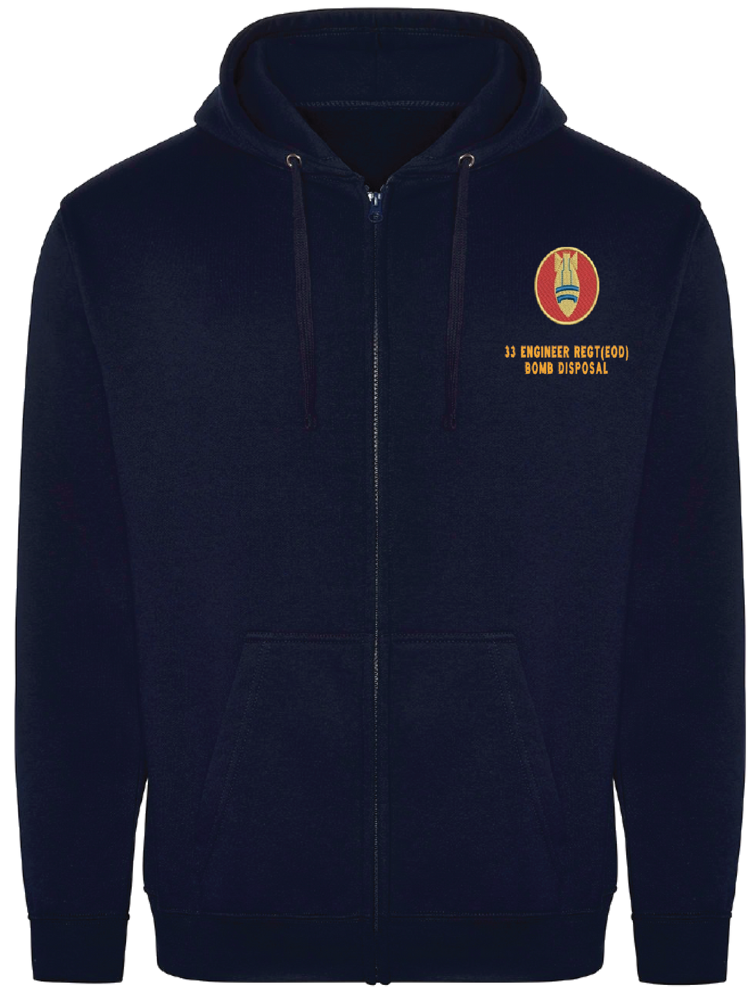 33 Engineer Regiment Zipped Hoodie