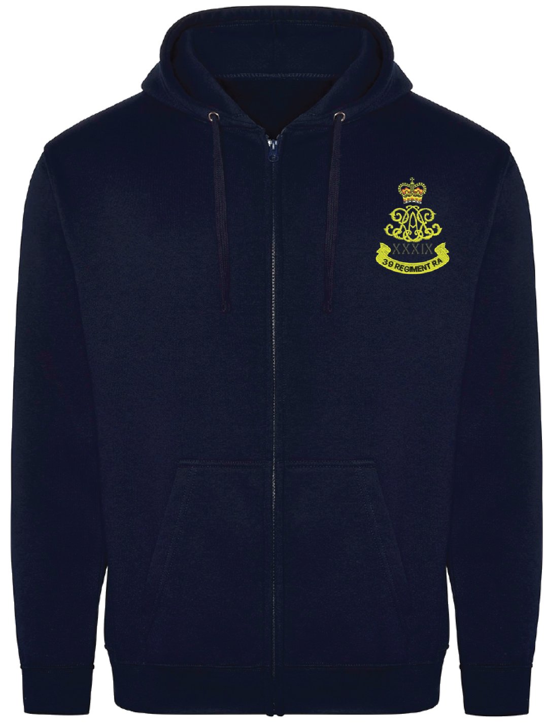 39th Regiment Royal Artillery Zipped Hoodie