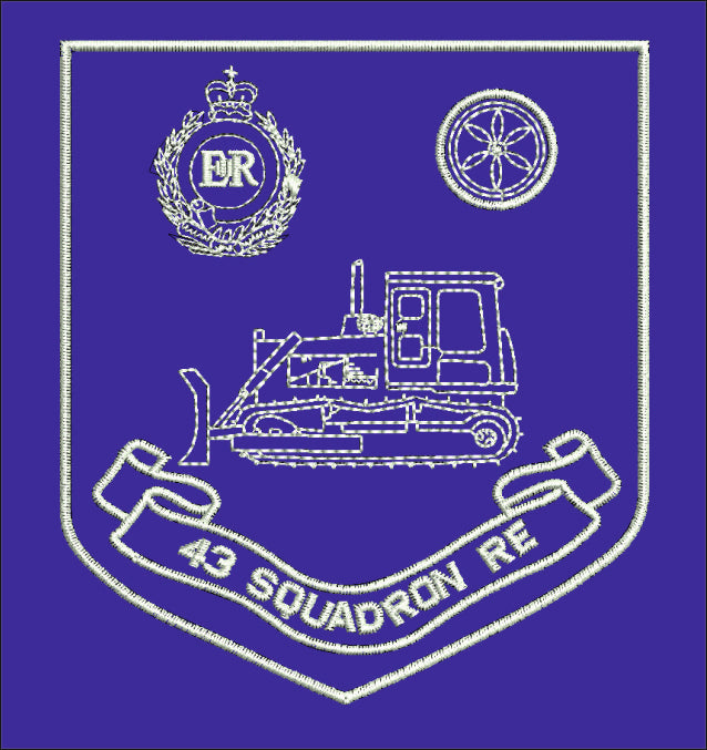 43 Plant Sqn RE Embroidered Polo Shirt