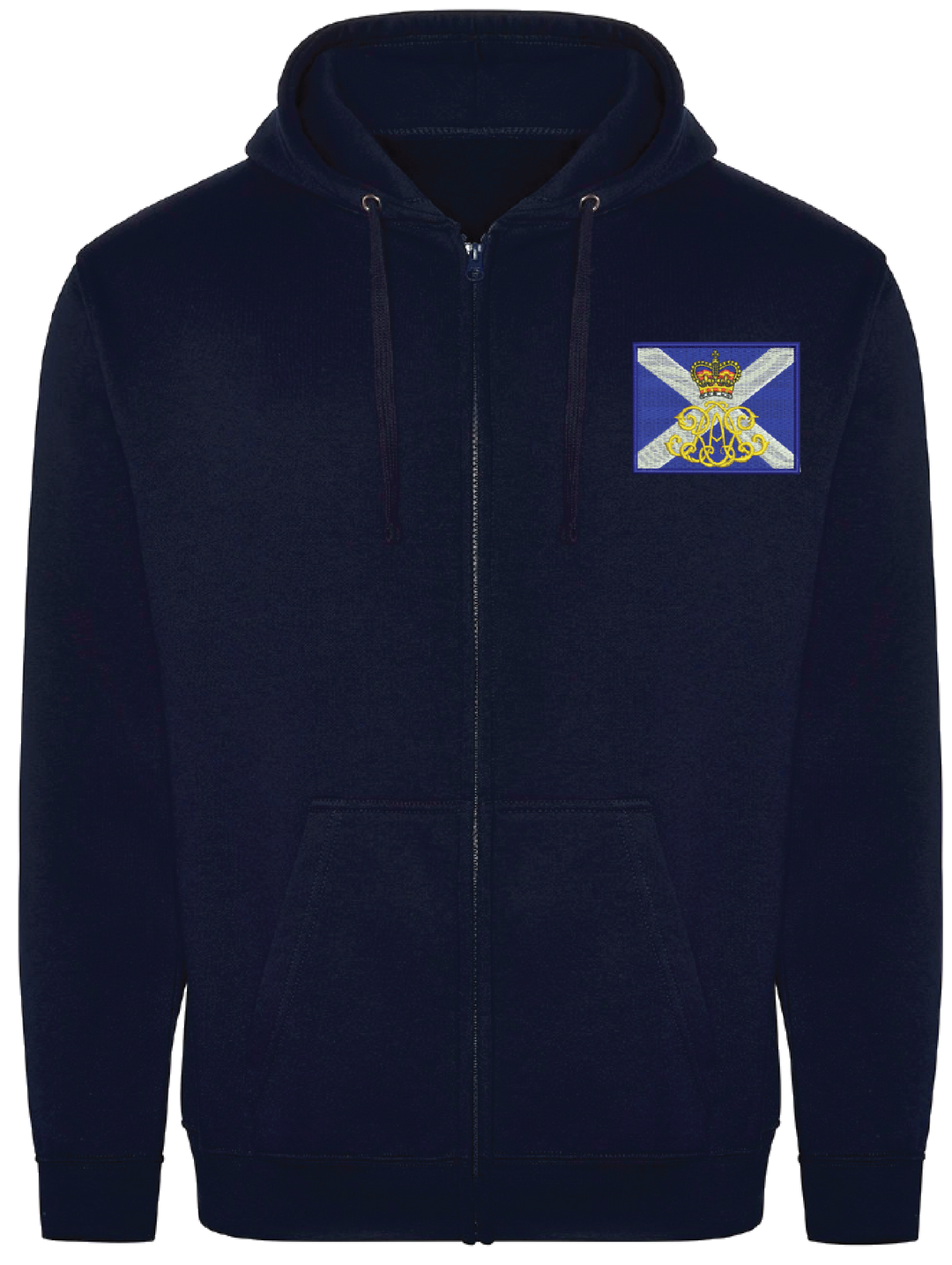 40th Regiment Royal Artillery (Lowland Gunners) Zipped Hoodie