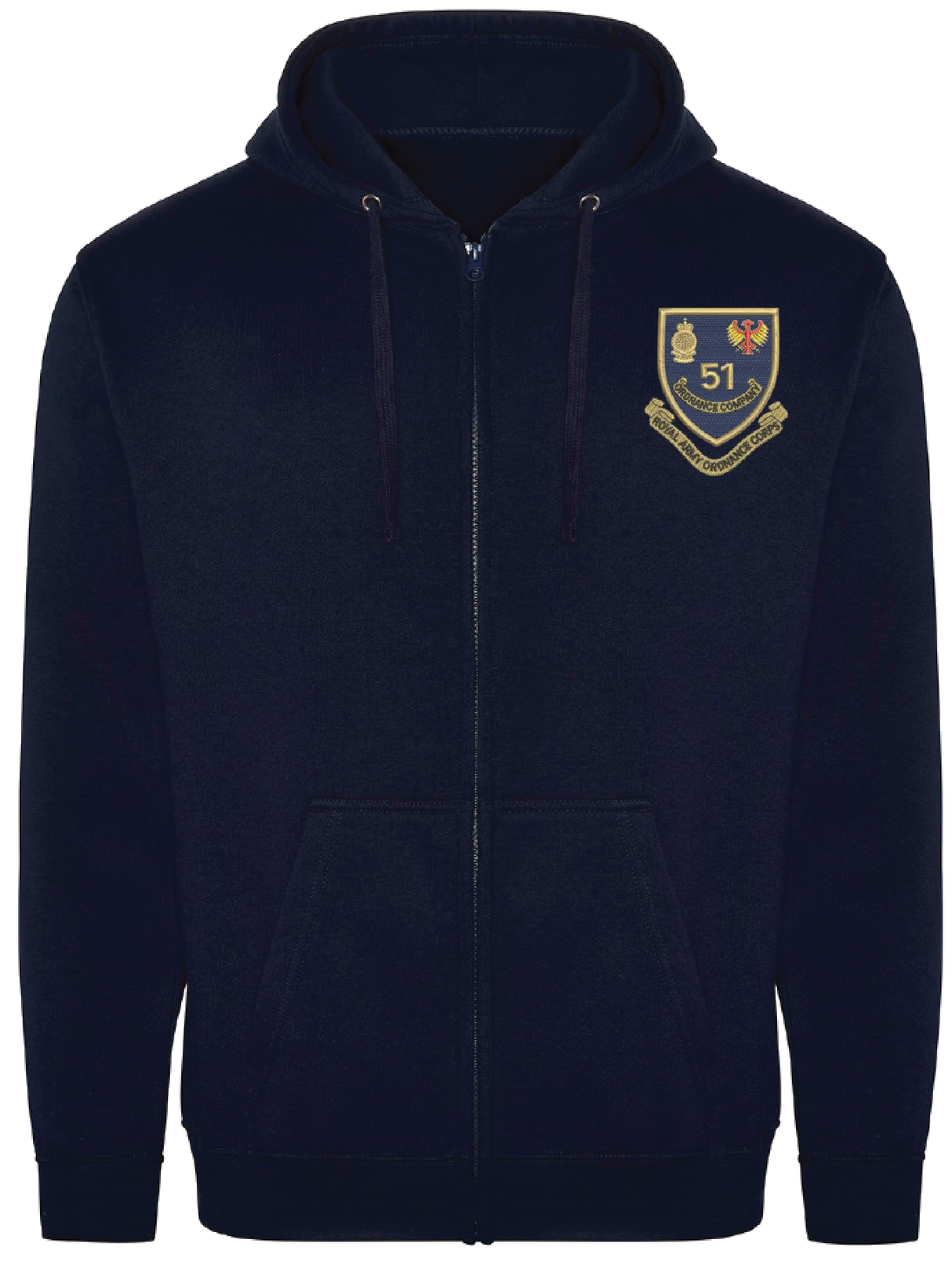51 Ordnance Company RAOC Zipped Hoodie