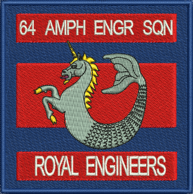 64 Amph Engr Sqn Embroidered Badge