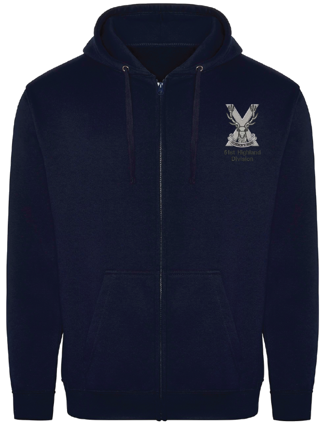 51st Highland Division Zipped Hoodie