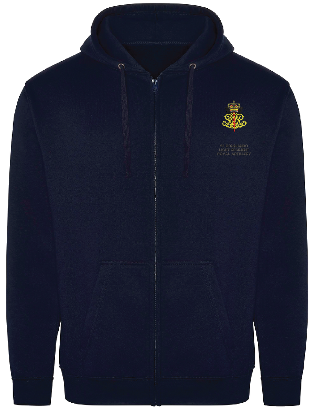 95 Commando Light Regiment RA Zipped Hoodie