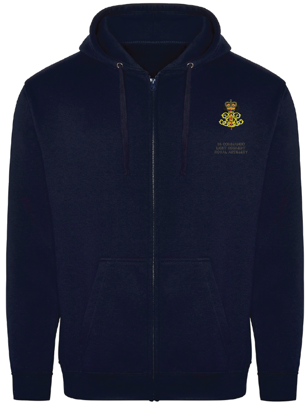 95 Commando Light Regiment RA Zipped Hoodie