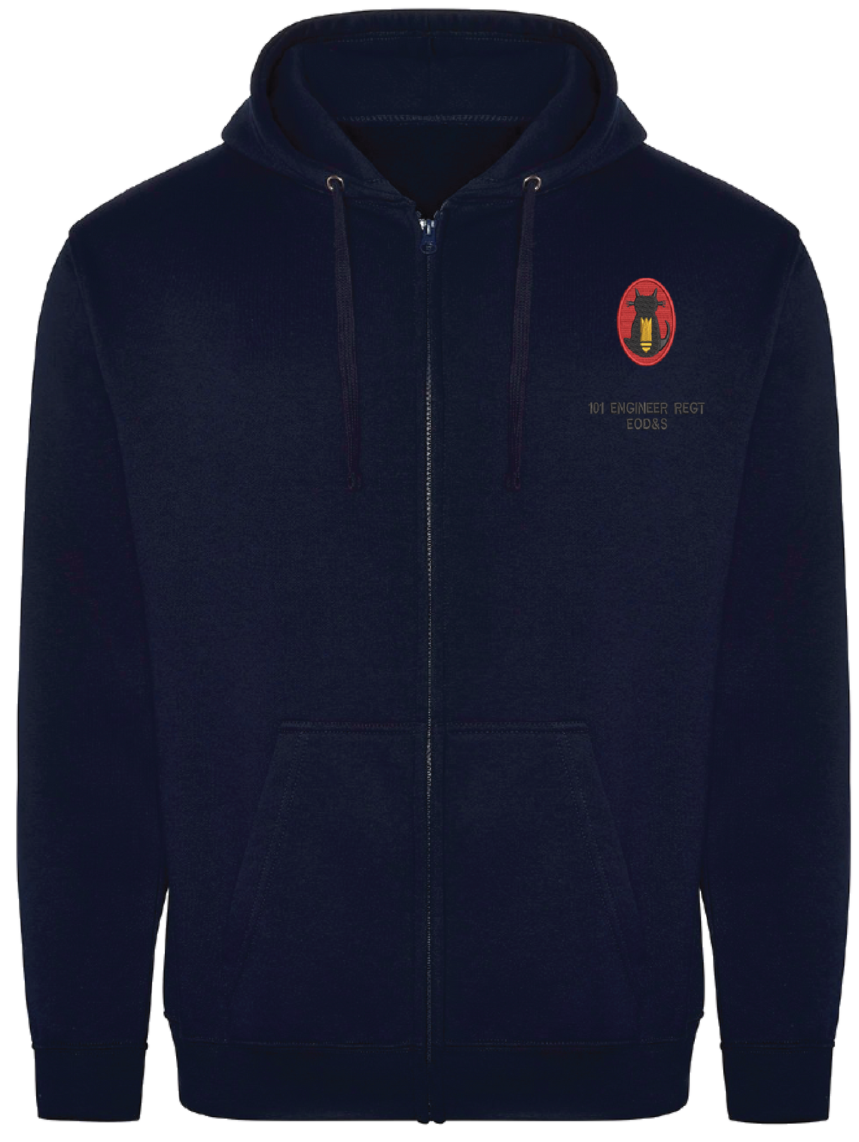 101 Engr Regt EOD Zipped Hoodie