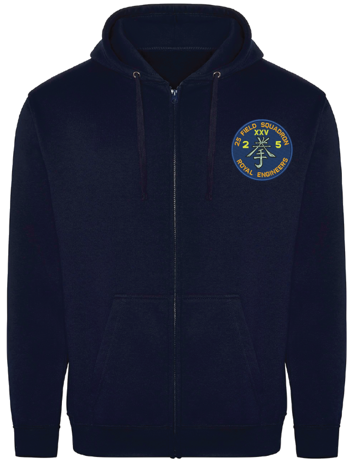 21 Engr Regt Zipped Hoodie