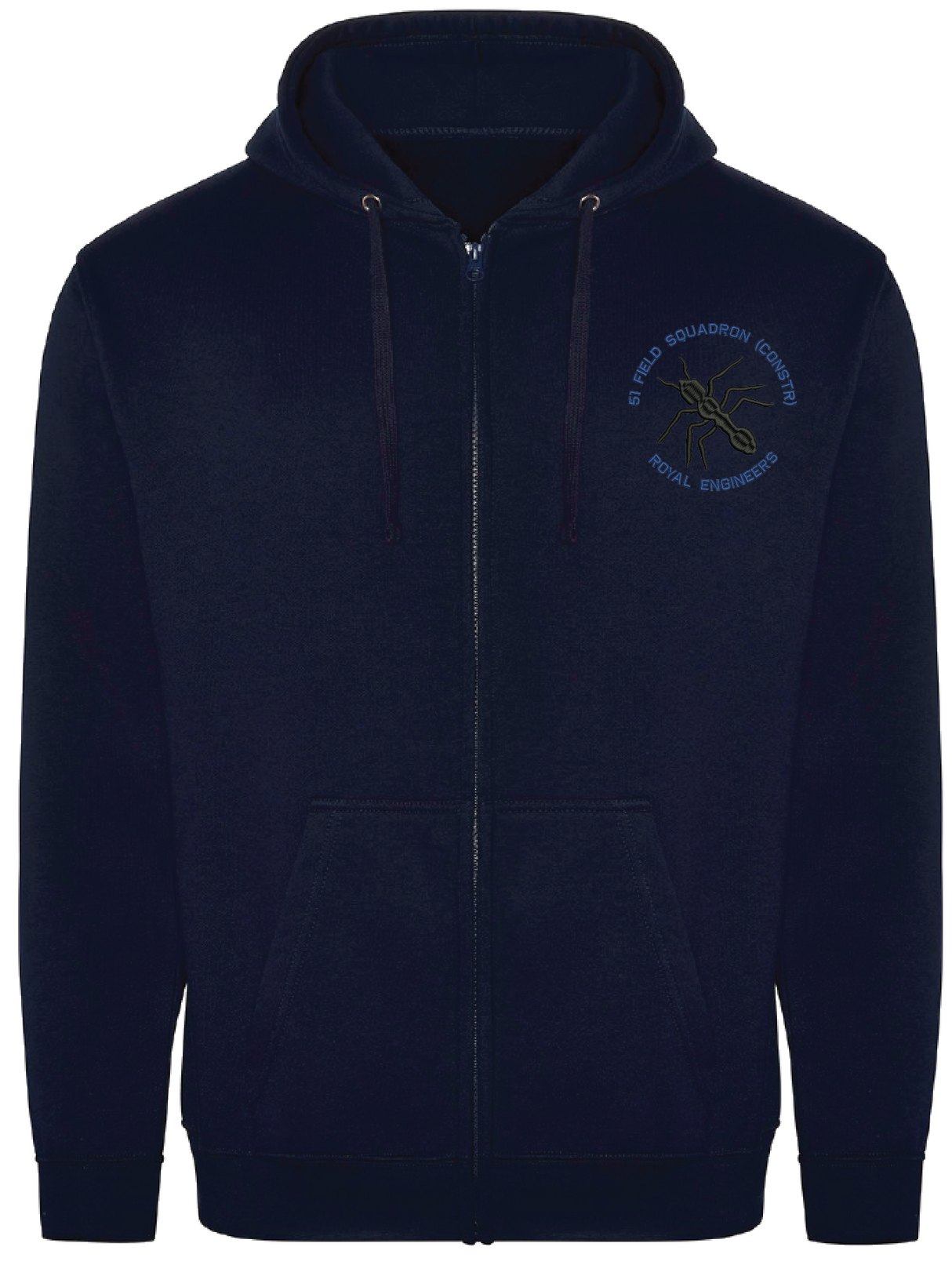 51 Field Sqn Construction Zipped Hoodie