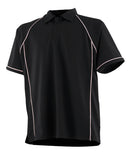 Kids piped performance polo